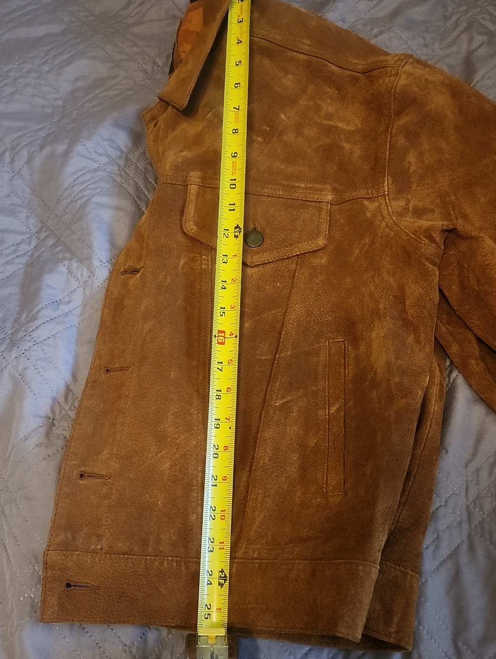 Harold's Brown Suede Jean style Jacket - Picture 6 of 6